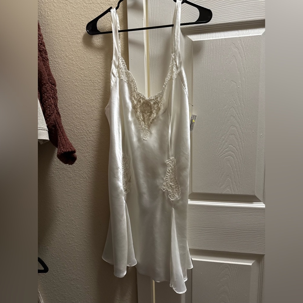 Victoria's Secret Cream Lace Slip Dress